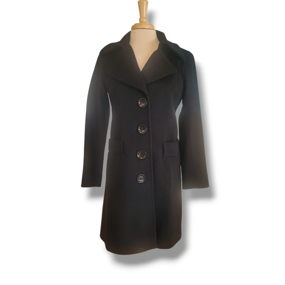 Michael Kors Black Pea Coat. Size S.